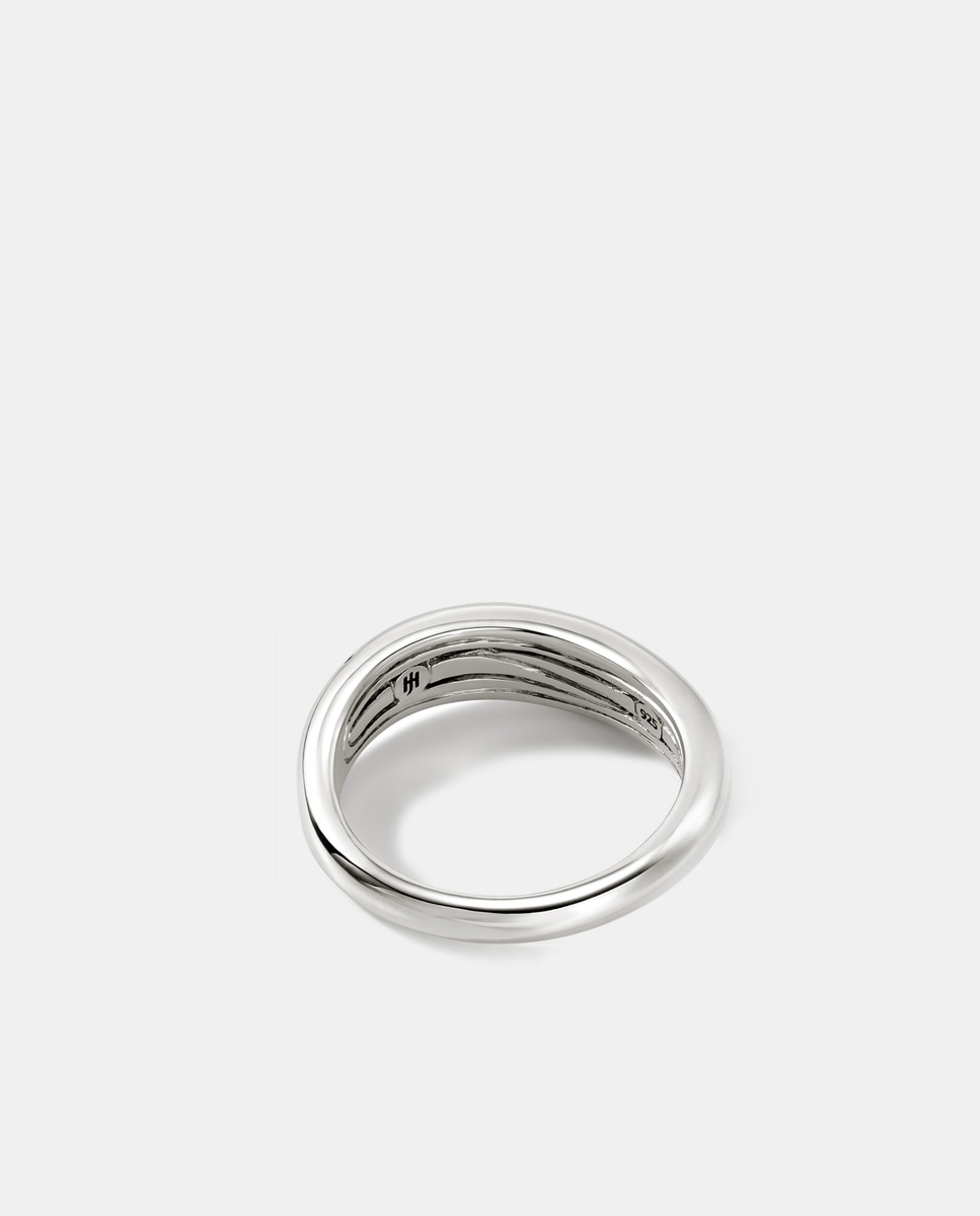 Anillo Surf de plata y diamantes - John Hardy - Plata Plata-2