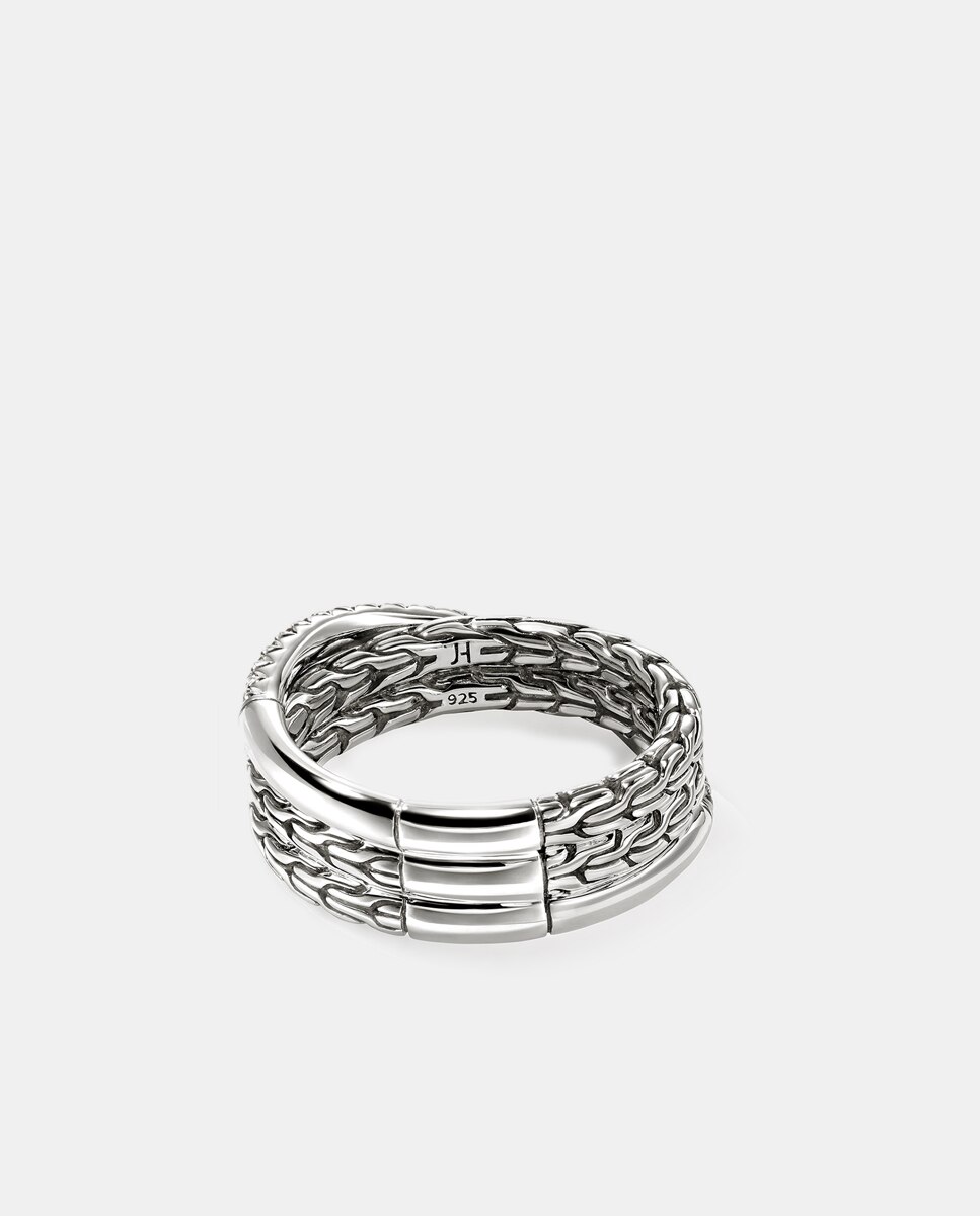 Anillo JH Essentials de plata y diamantes - John Hardy - Plata Plata-2