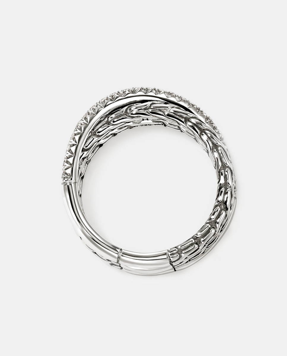 Anillo JH Essentials de plata y diamantes - John Hardy - Plata Plata-4
