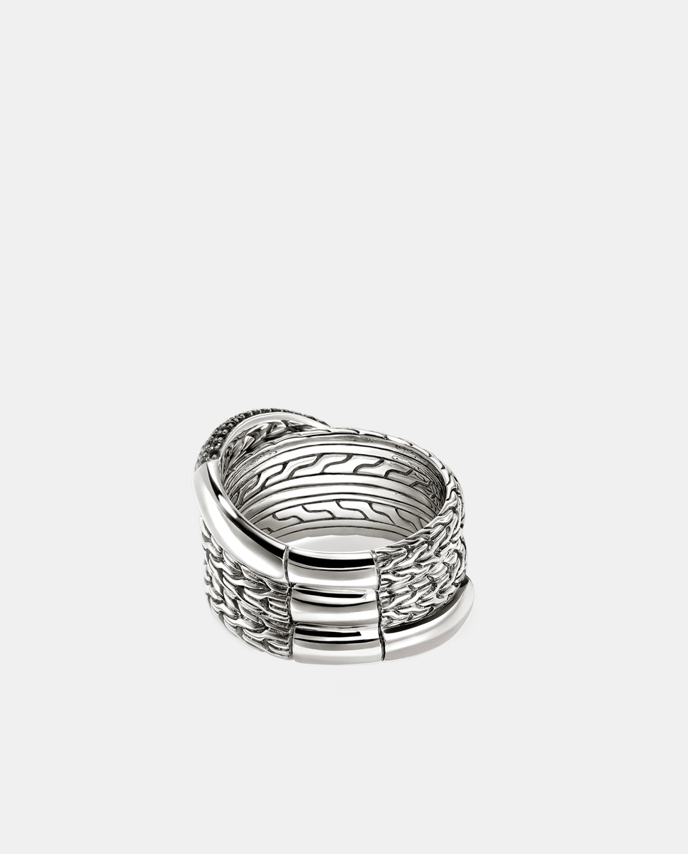 Anillo JH Essentialsde plata y zafiros negros - John Hardy - Negro Negro-2