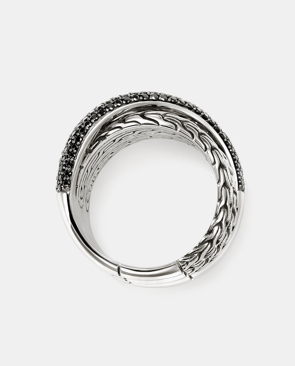 Anillo JH Essentialsde plata y zafiros negros - John Hardy - Negro Negro-4