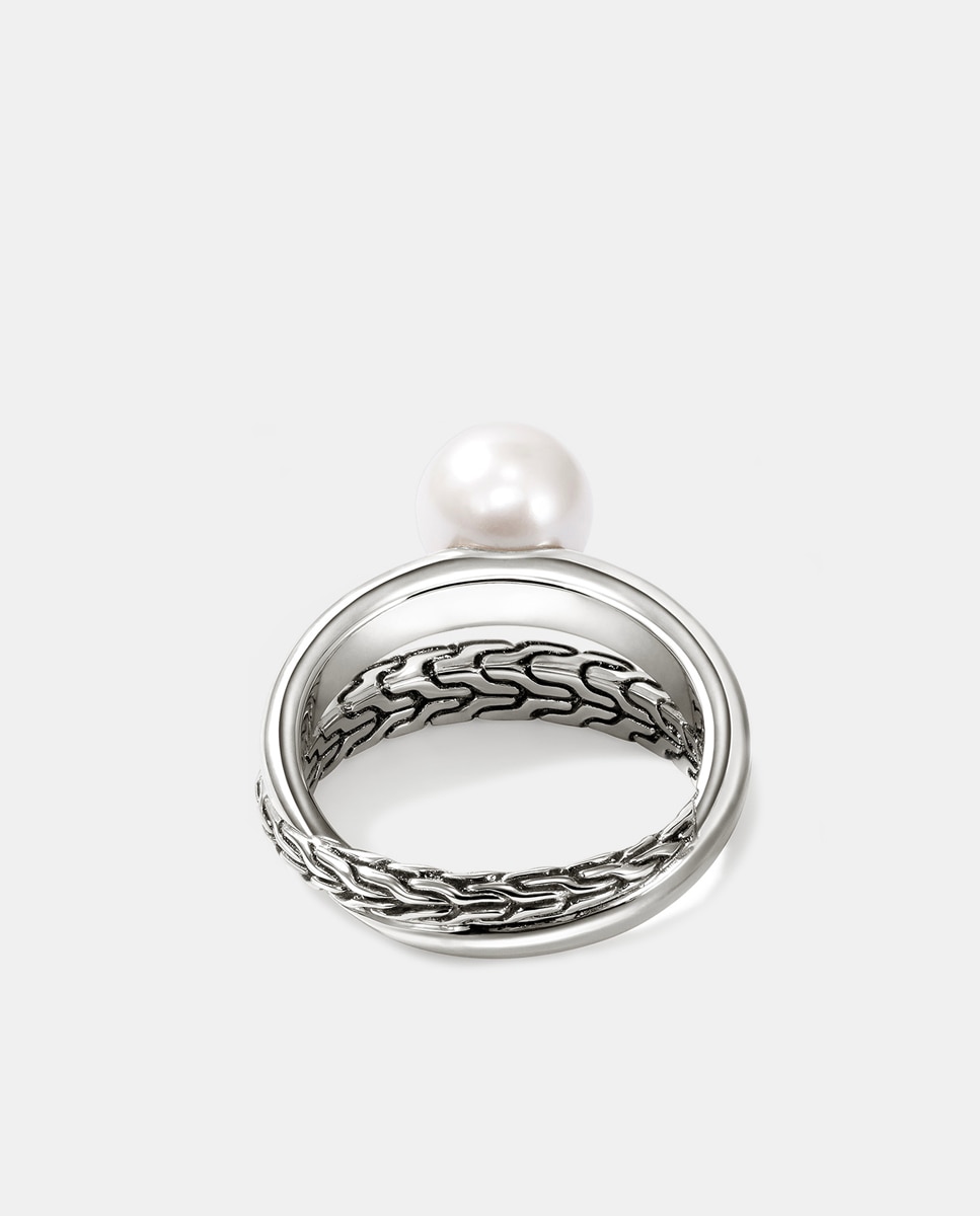 Anillo JH Essentials de plata y perla - John Hardy - Blanco Blanco-2