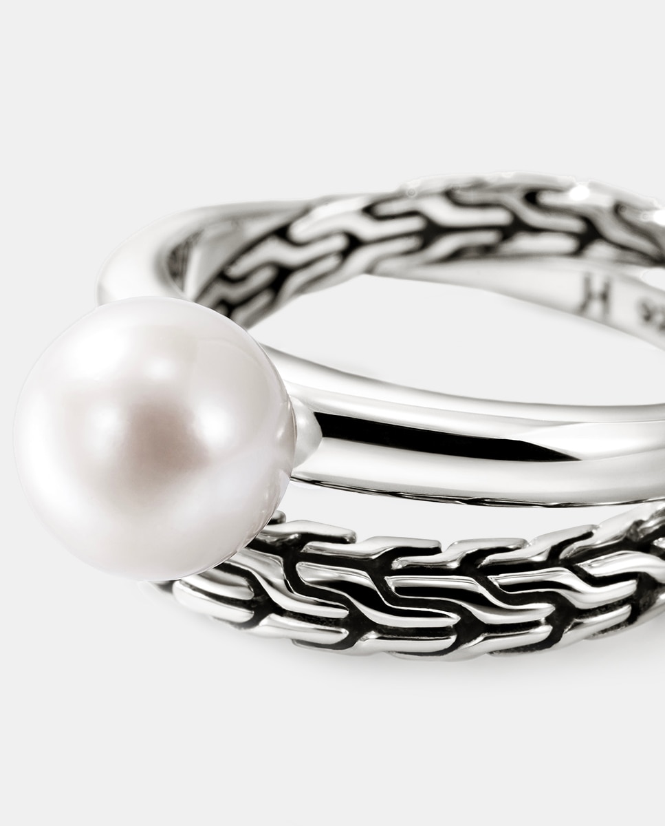Anillo JH Essentials de plata y perla - John Hardy - Blanco Blanco-3