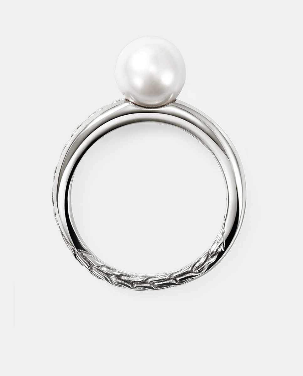 Anillo JH Essentials de plata y perla - John Hardy - Blanco Blanco-4