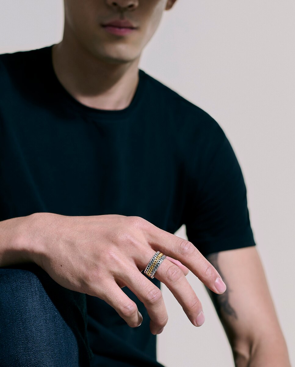 Imagen 6 de Anillo Rata de plata y - John Hardy - Oro Oro
