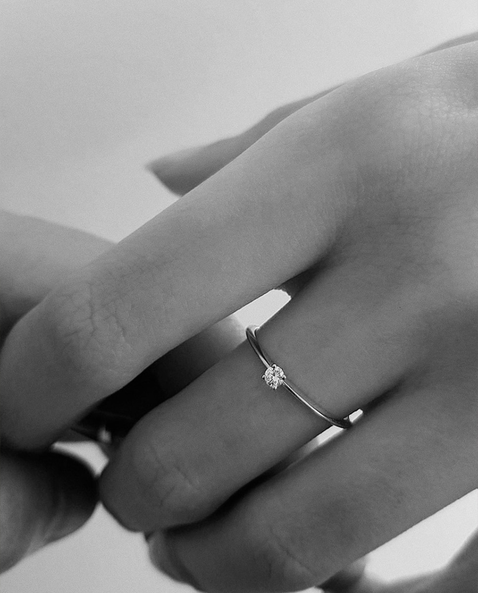 Anillo Single Très-Or de oro y diamantes - Sansoeurs - Blanco Blanco-2