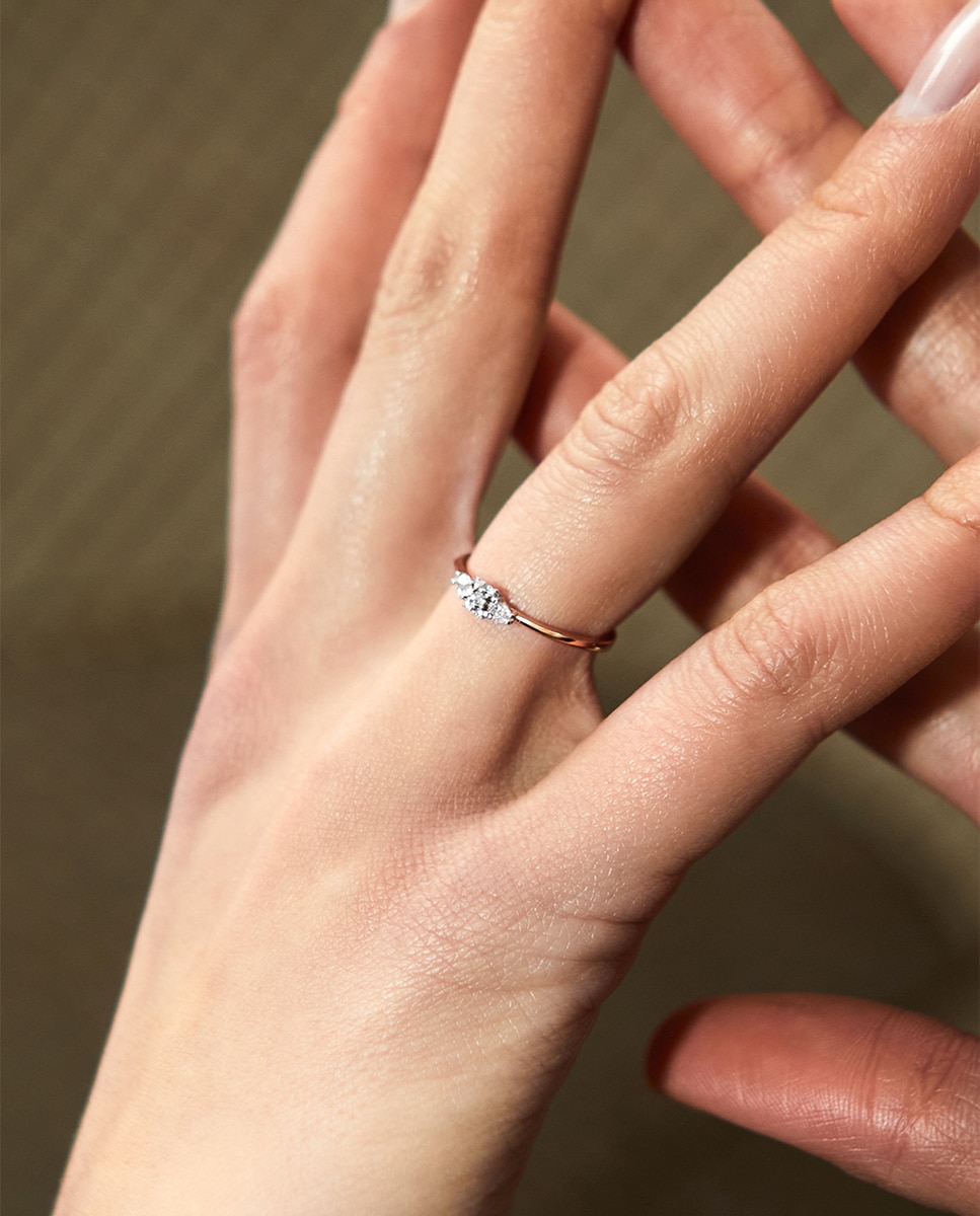 Anillo Drop de oro y diamantes - Sansoeurs - Blanco Blanco-3