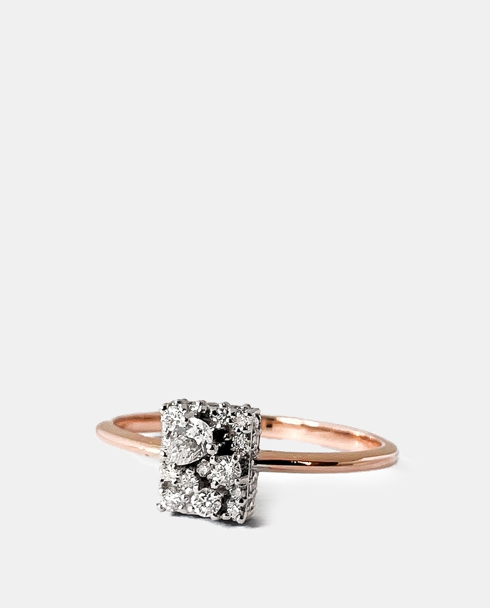 Imagen 0 de Anillo Mount de oro y diamantes Blanco
