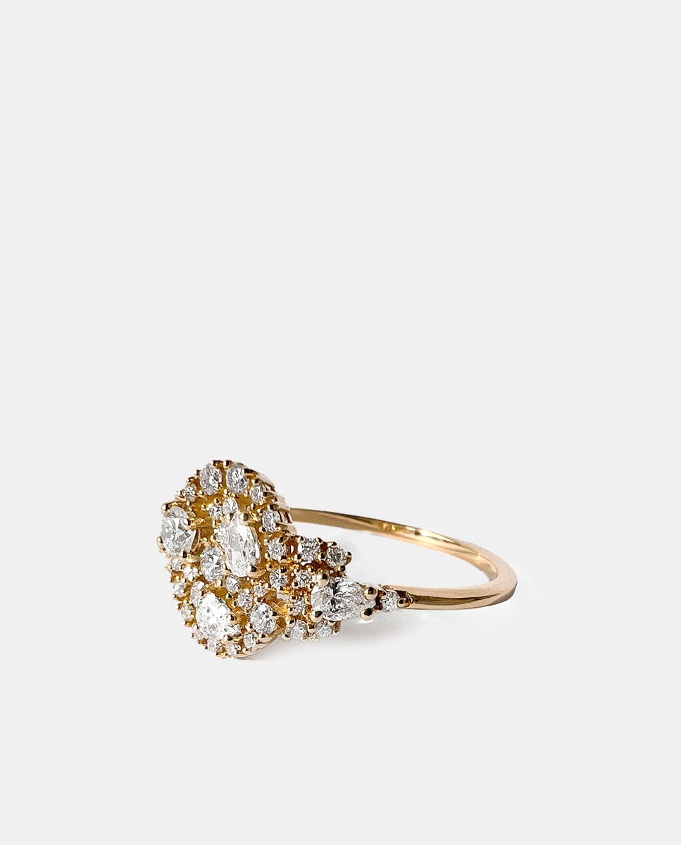 Imagen 0 de Anillo Light Sugar Sinet de oro y diamantes Blanco