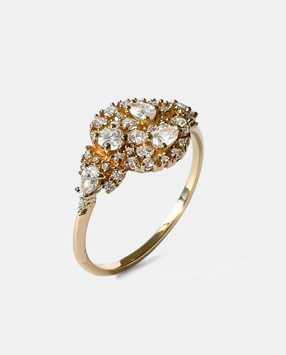 Anillo Light Sugar Sinet de oro y diamantes - Sansoeurs - Blanco Blanco-2