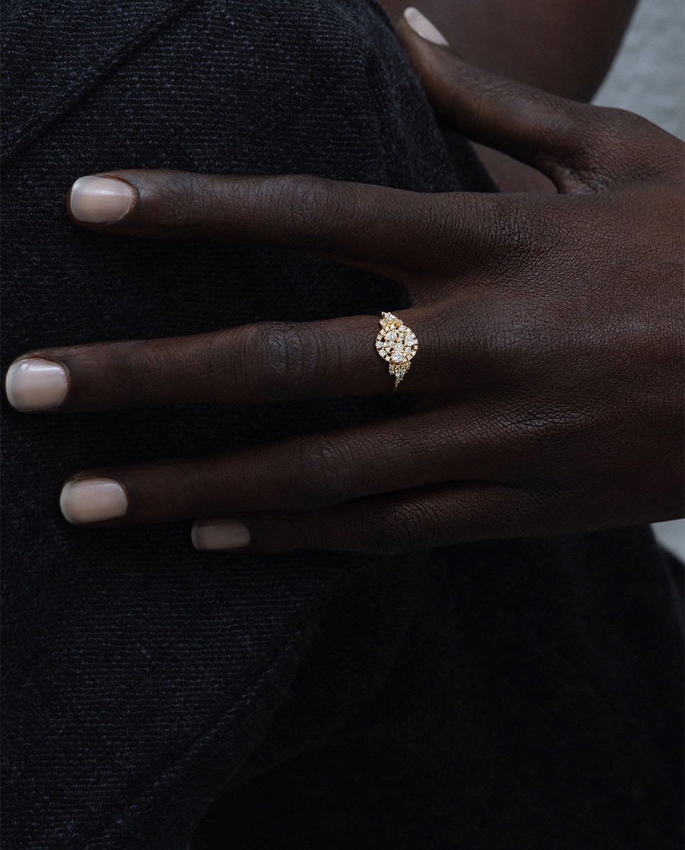 Anillo Light Sugar Sinet de oro y diamantes - Sansoeurs - Blanco Blanco-5