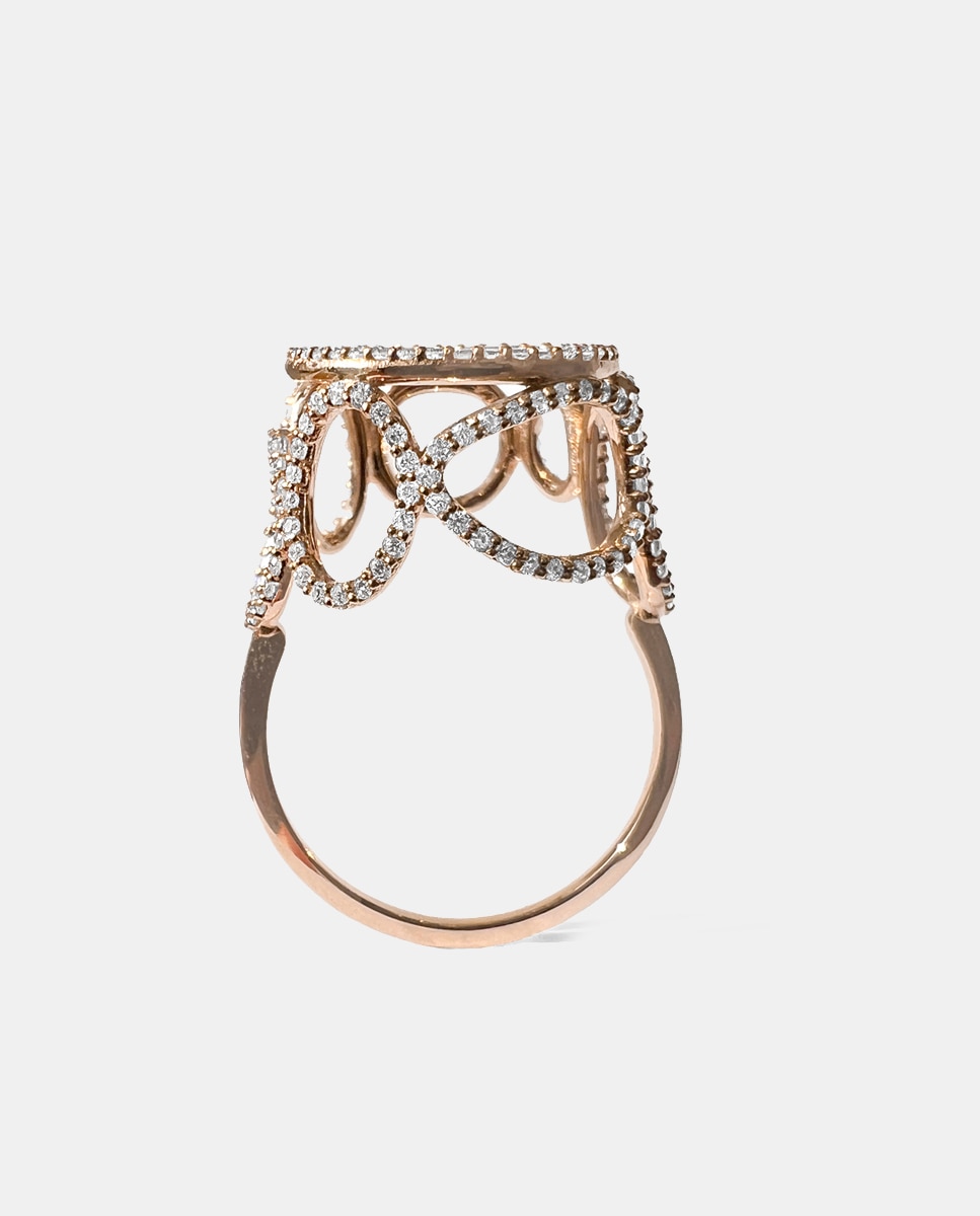 Imagen 0 de Anillo Bubbles de oro y diamantes Blanco