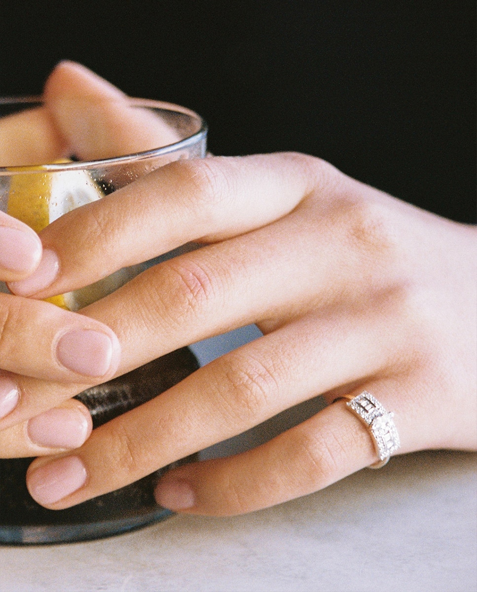 Anillo Second Wife Big de oro bicolor y diamantes - Sansoeurs - Blanco Blanco-4