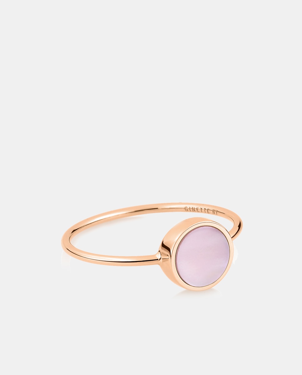 Imagen 0 de Anillo Ever de oro y madreperla rosa Rosa