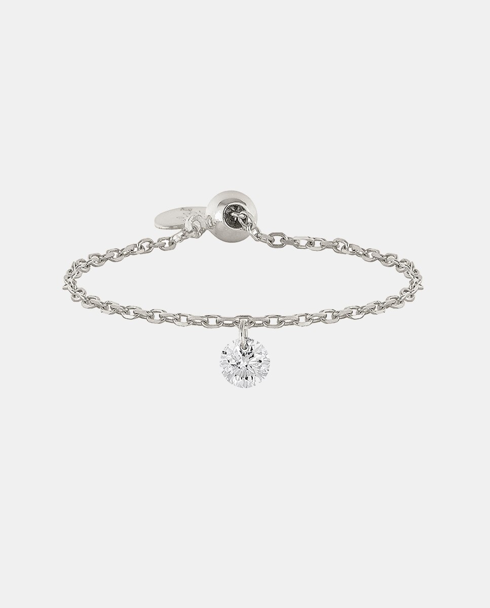 Imagen 0 de Anillo Danae de oro y diamante Blanco
