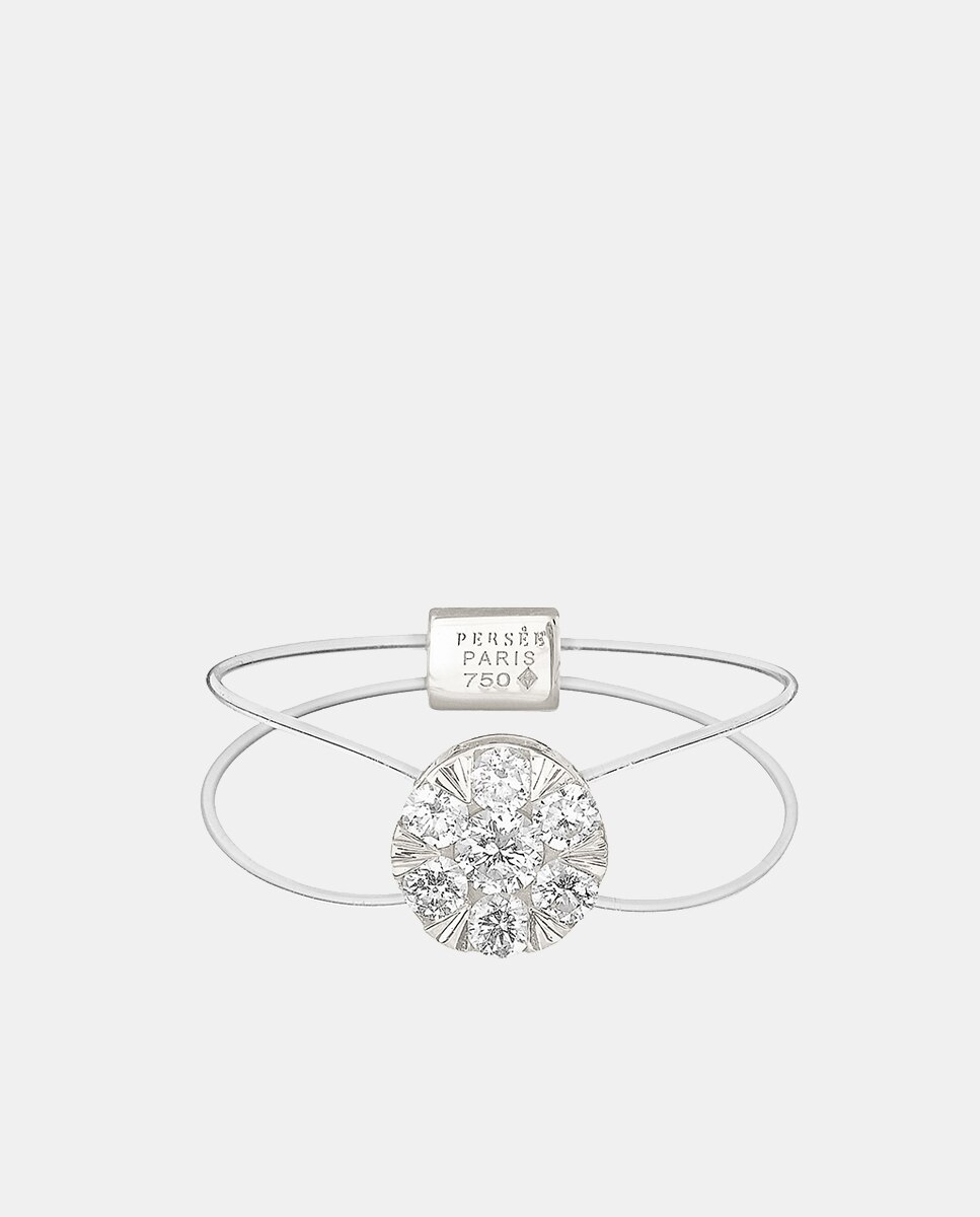 Imagen 0 de Anillo Floating de oro y diamantes Blanco