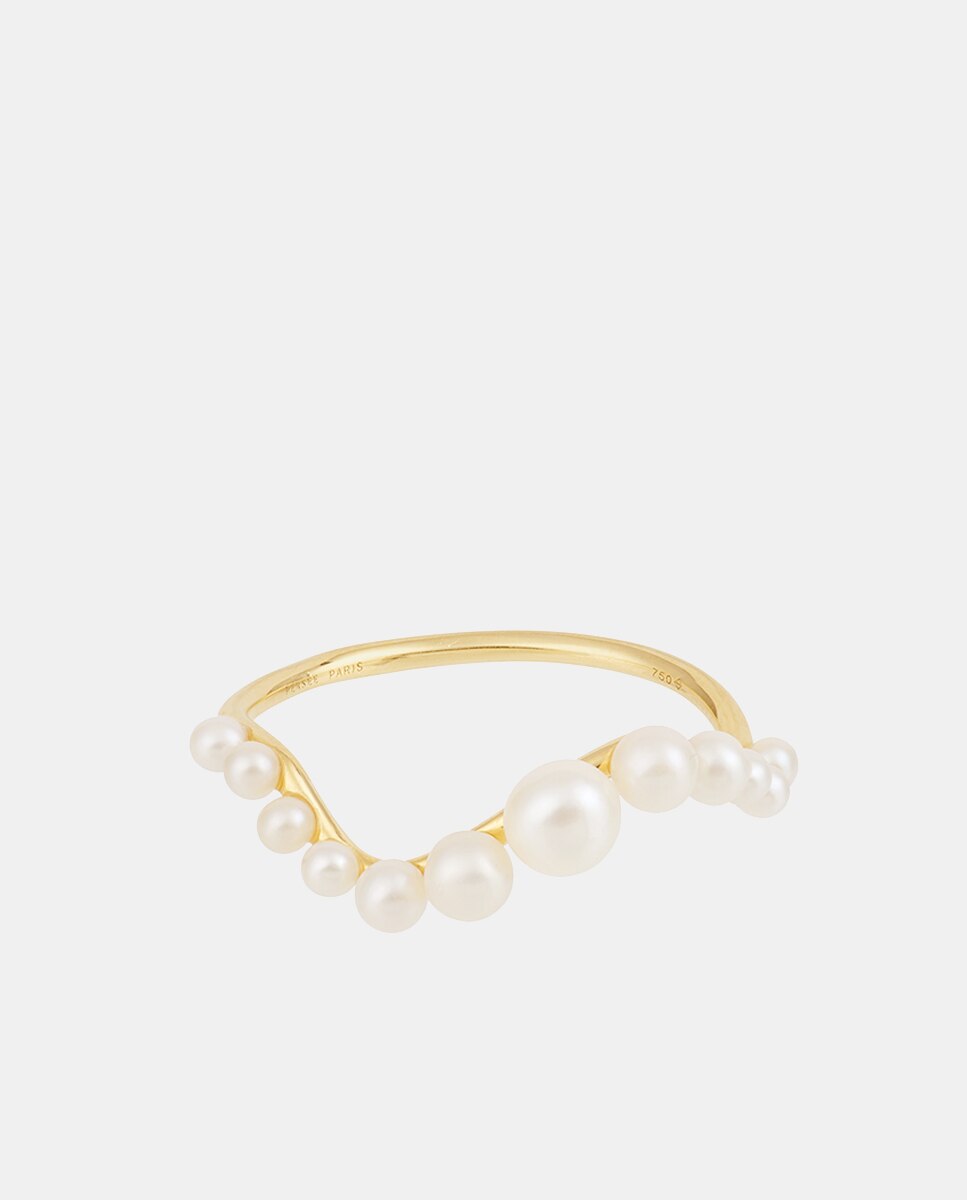 Imagen 0 de Anillo Aphrodite de oro y perlas Oro