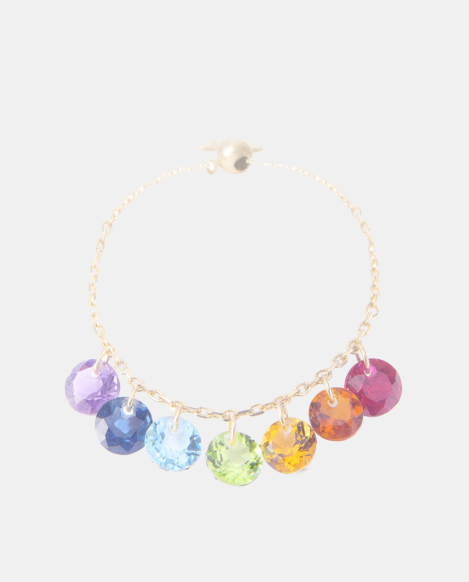 Anillo de oro con piedras - Persée - Multicolor Multicolor-1