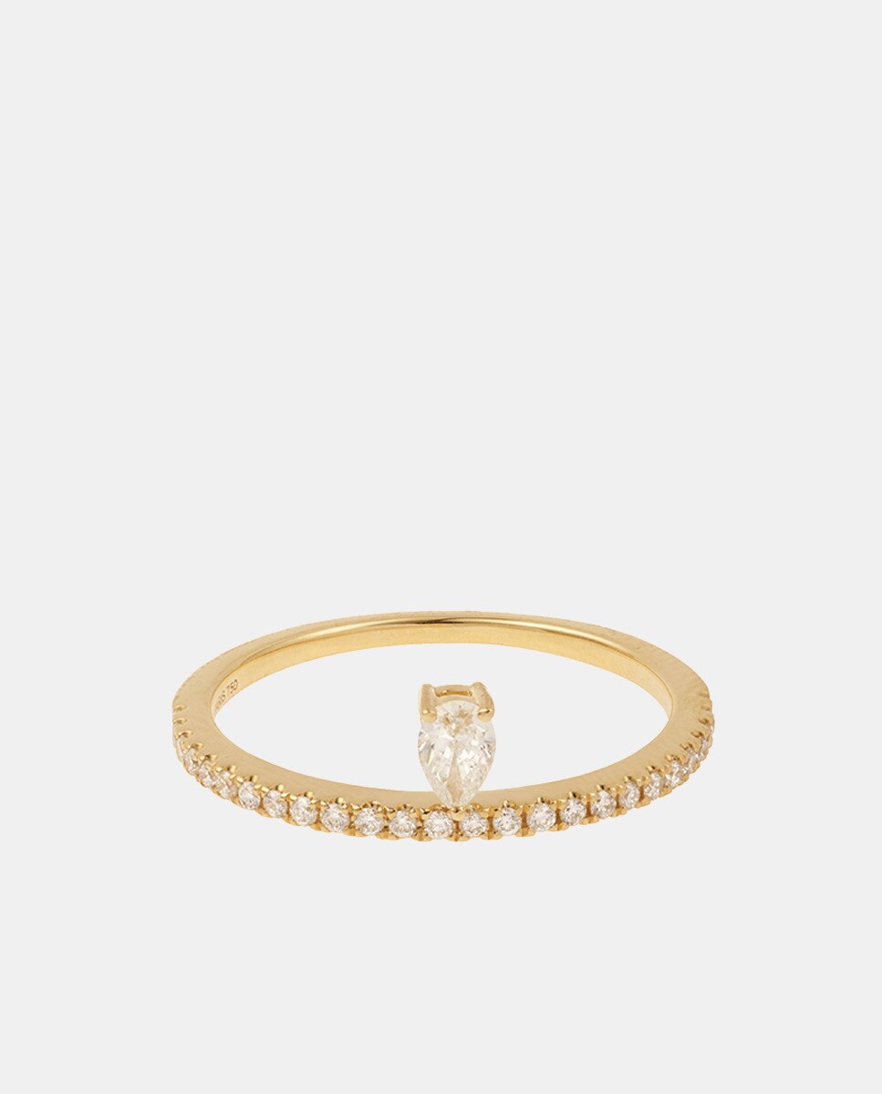 Imagen 0 de Anillo de oro y diamantes Oro