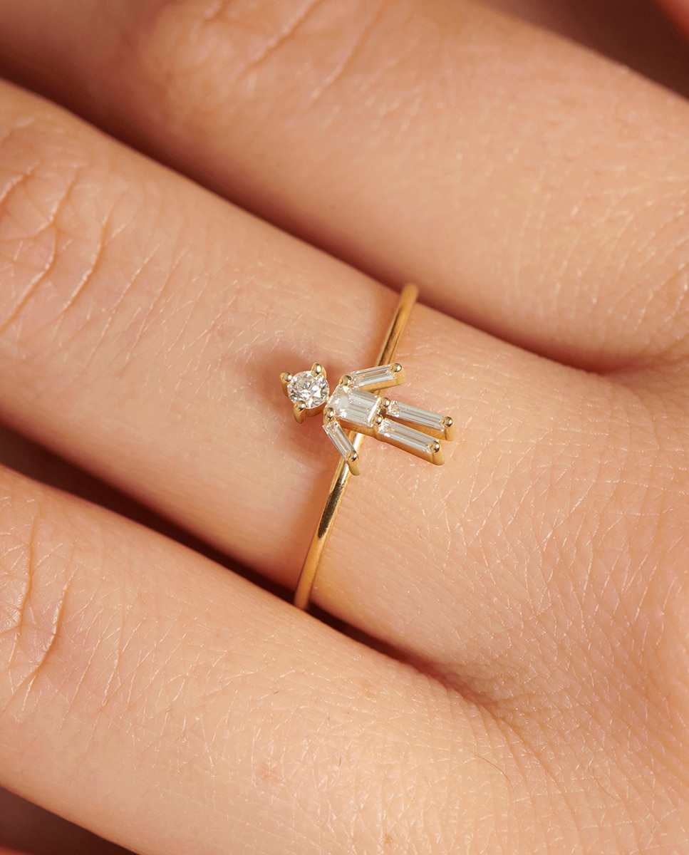 Imagen 2 de Anillo Iconic Niño de oro y diamantes - Little Ones - Blanco Blanco