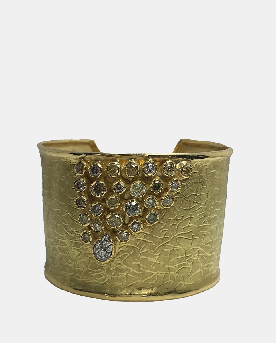 Imagen 0 de Pulsera de oro y diamantes Blanco