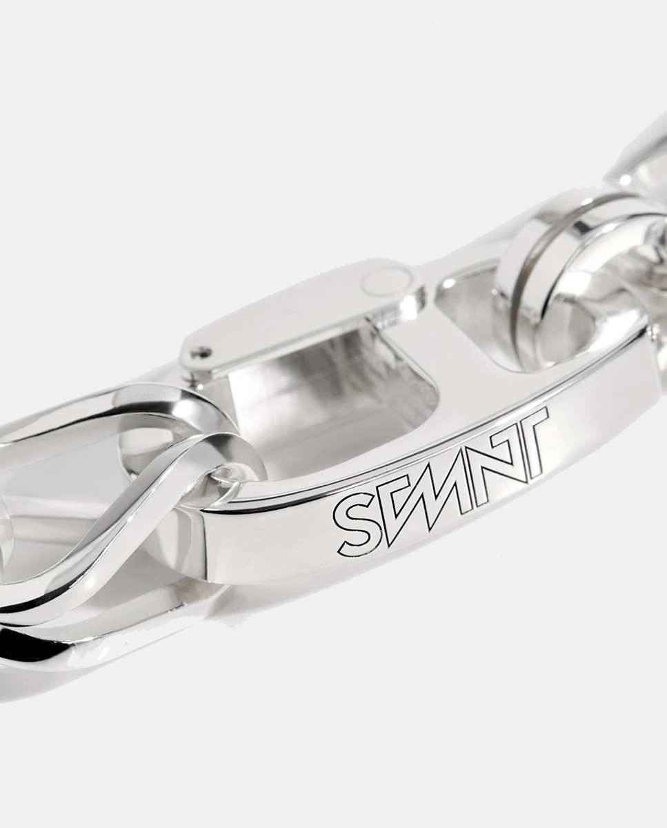 Pulsera Unchained de con eslabones - STATEMENT - Plata Plata-3