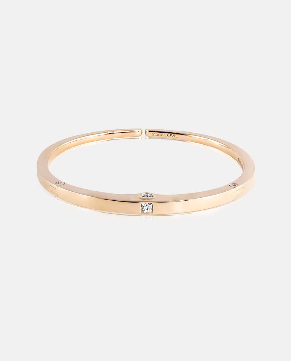 Pulsera Studiolove de oro y diamantes - Adolfo Courrier - Blanco Blanco-2