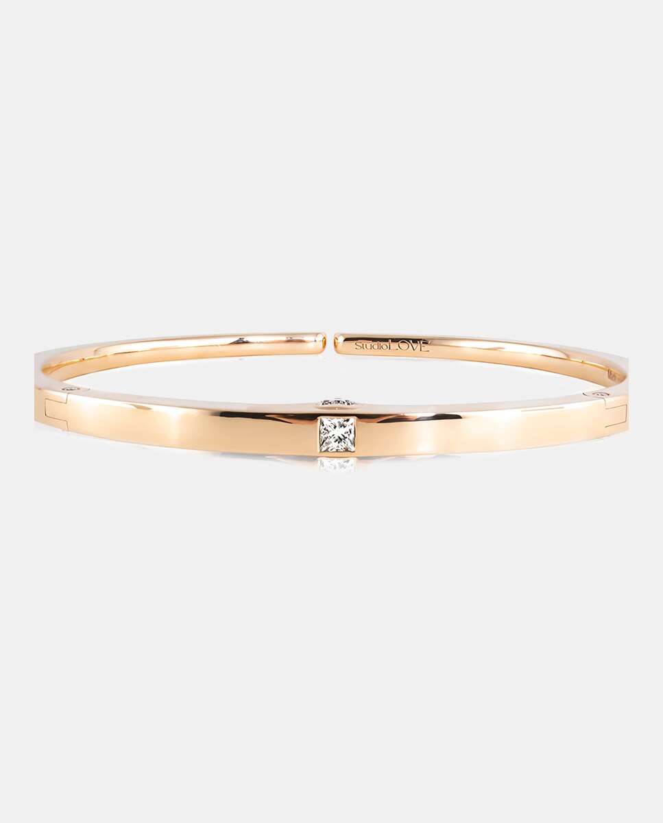 Pulsera Studiolove de oro y diamantes - Adolfo Courrier - Blanco Blanco-3