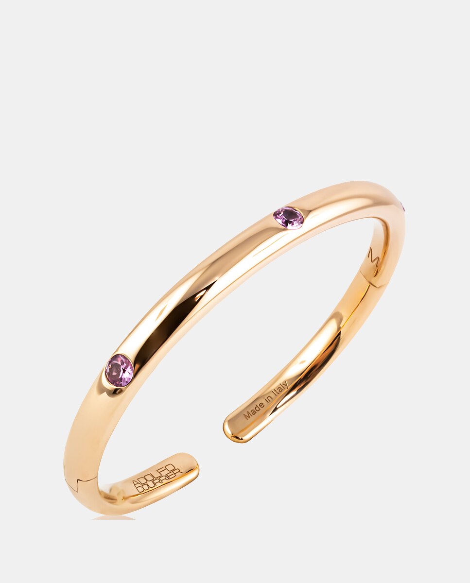 Pulsera Popo de oro y zafiro rosa - Adolfo Courrier - Blanco Blanco-2