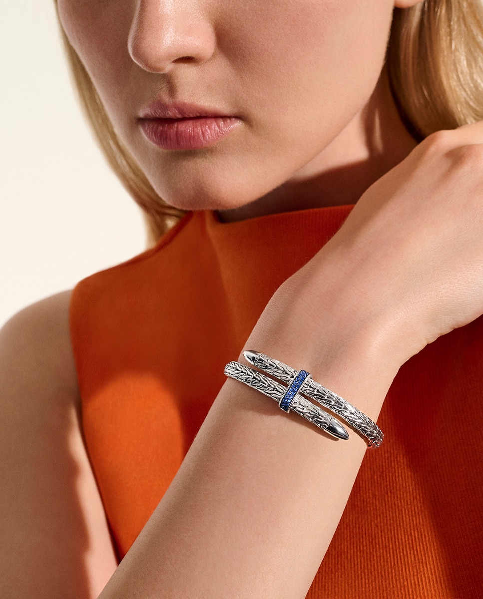 Pulsera Spear de plata y zafiro azul Azul John Hardy · El Corte Inglés