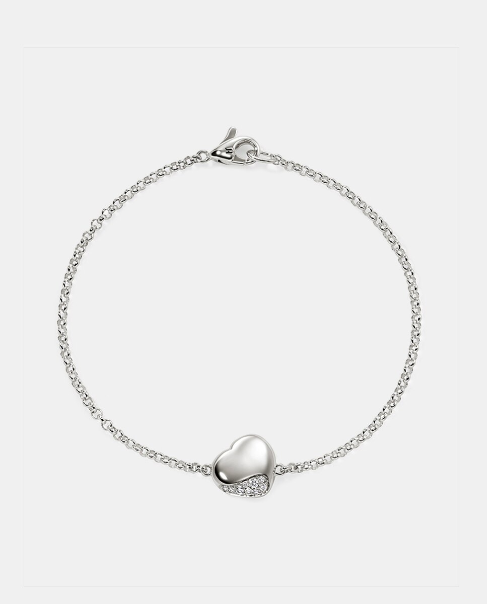 Imagen 0 de Pulsera Pebble de plata y diamantes Plata