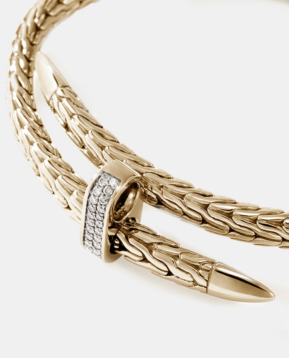 Pulsera Spear de oro y diamantes - John Hardy - Oro Oro-3