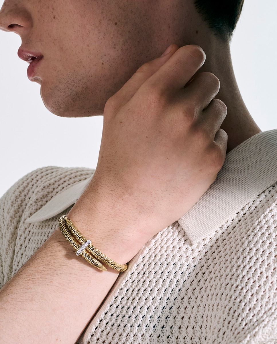 Pulsera Spear de oro y diamantes - John Hardy - Oro Oro-6