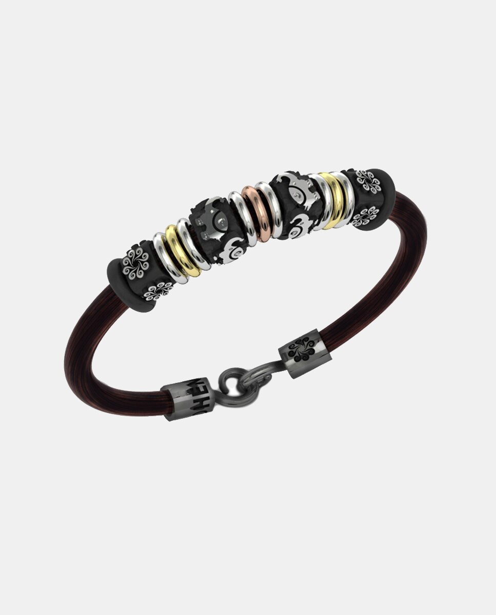 Imagen 0 de Pulsera CNS de plata y oro Multicolor