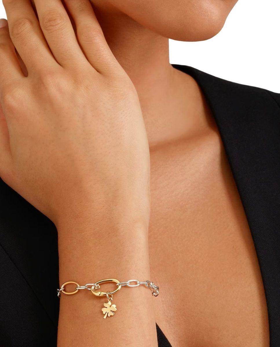 Pulsera Essentials plata y chapado en oro - DoDo 2