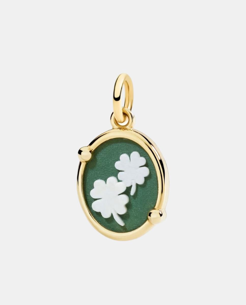 Imagen 1 de Charm Luck camafeo de oro amarillo