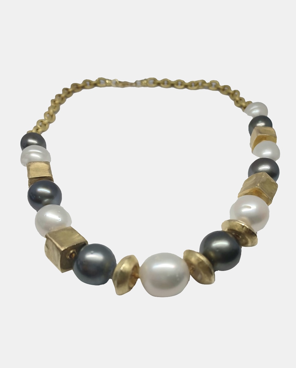 Imagen 0 de Collar de oro y perlas Tahití Multicolor