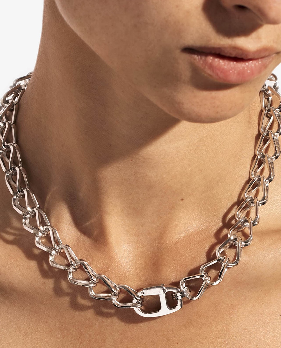 Imagen 3 de Collar Unchained de plata con eslabones - STATEMENT - Plata Plata