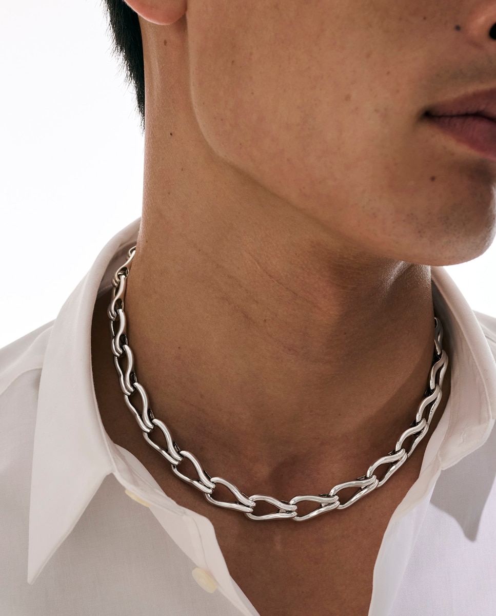 Collar Surf de plata con detalle eslabones - John Hardy - Plata Plata-5