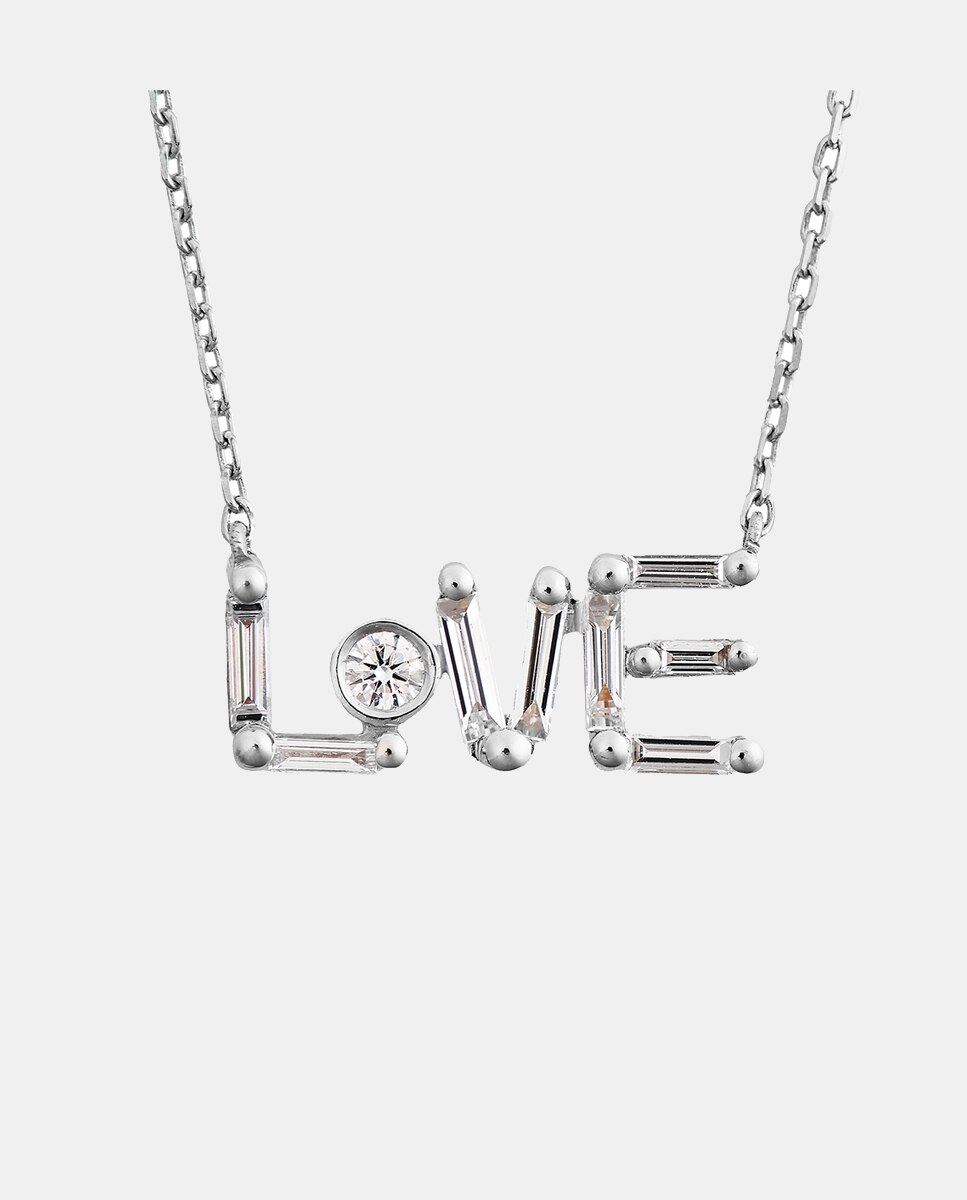 Imagen 0 de Collar Love Ones de oro y diamantes Blanco