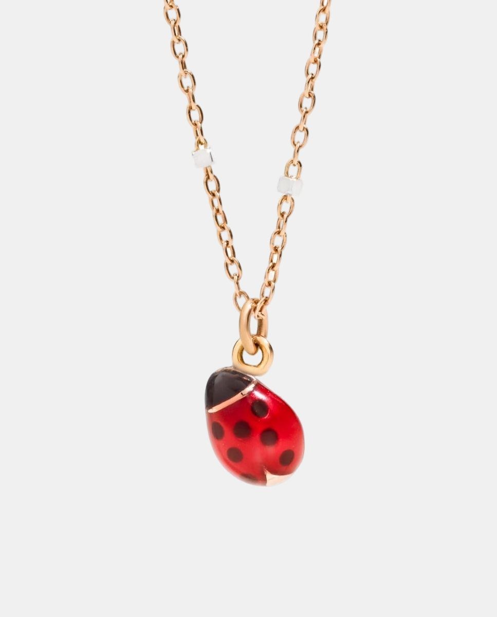 Imagen 1 de Collar Luck mariquita en oro rosa - DoDo