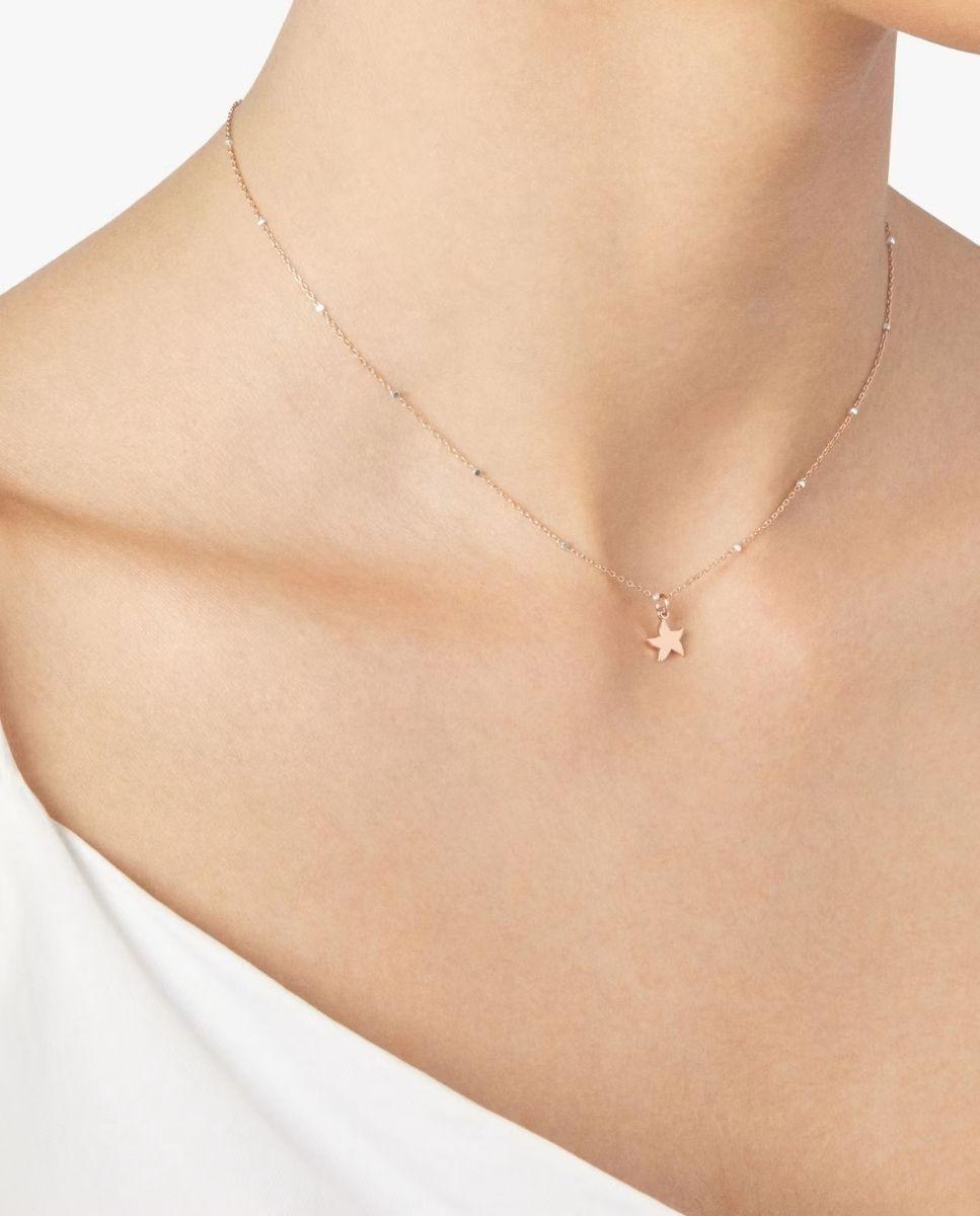 Collar Universe Estrella de oro - DoDo - Rosa Rosa-2