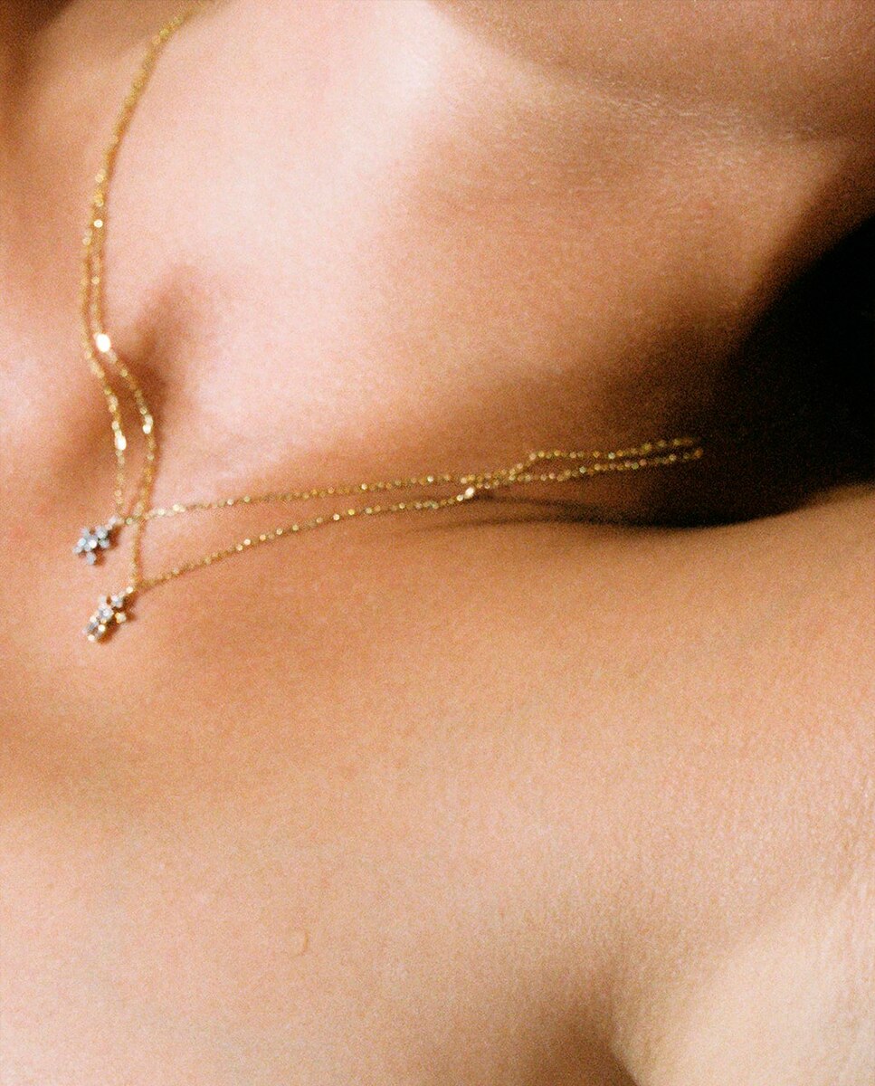 Colgante Little Man de oro y diamantes - Sansoeurs - Blanco Blanco-3