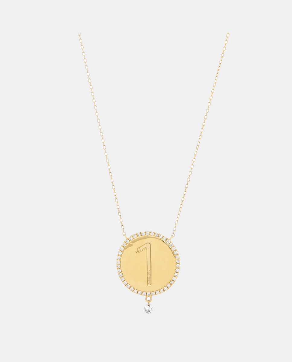 Colgante de oro y diamantes con Número 1 - Persée - Oro Oro-1