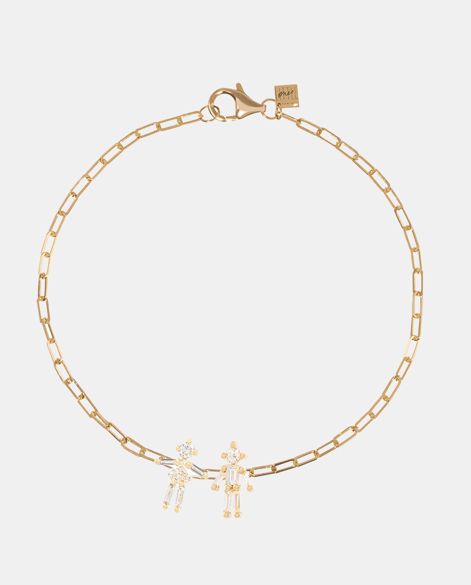 Colgante Iconic Niño de oro y diamantes - Little Ones - Blanco Blanco-1