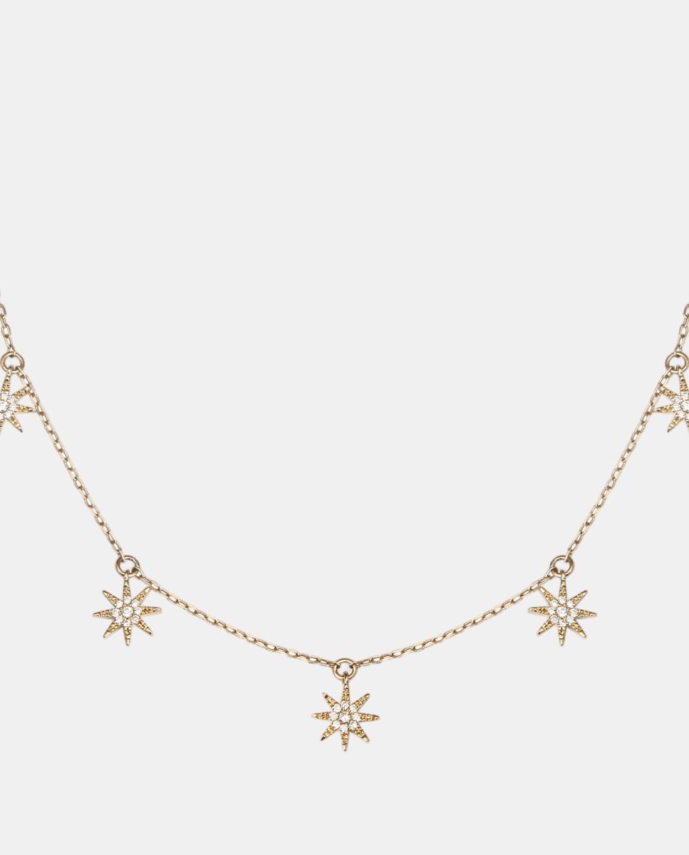 Imagen 1 de Collar Soleil de oro y diamante Blanco