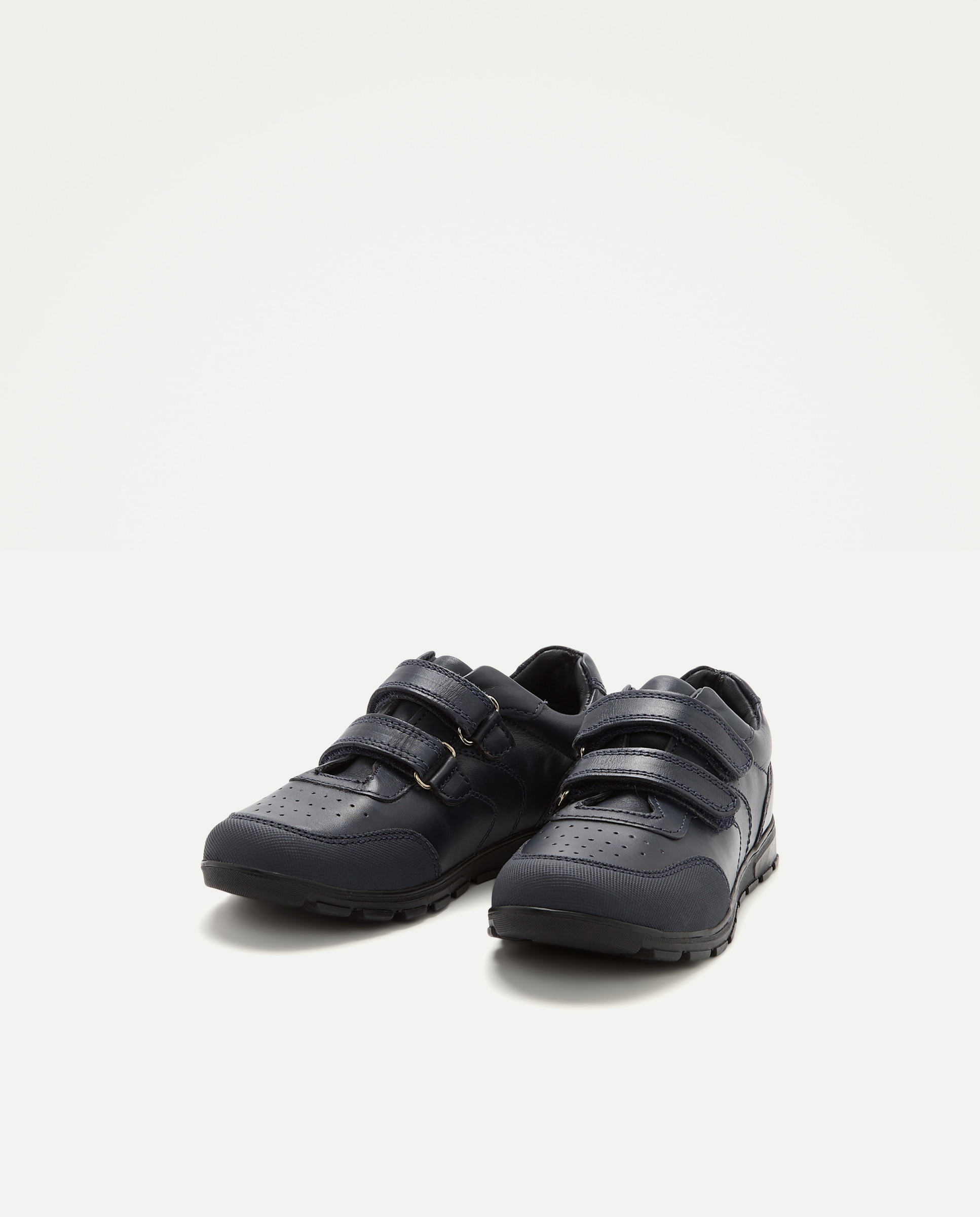 Sapatos Desportivos em Pele com Velcros Kids El Corte Inglés Azul-marinho-2