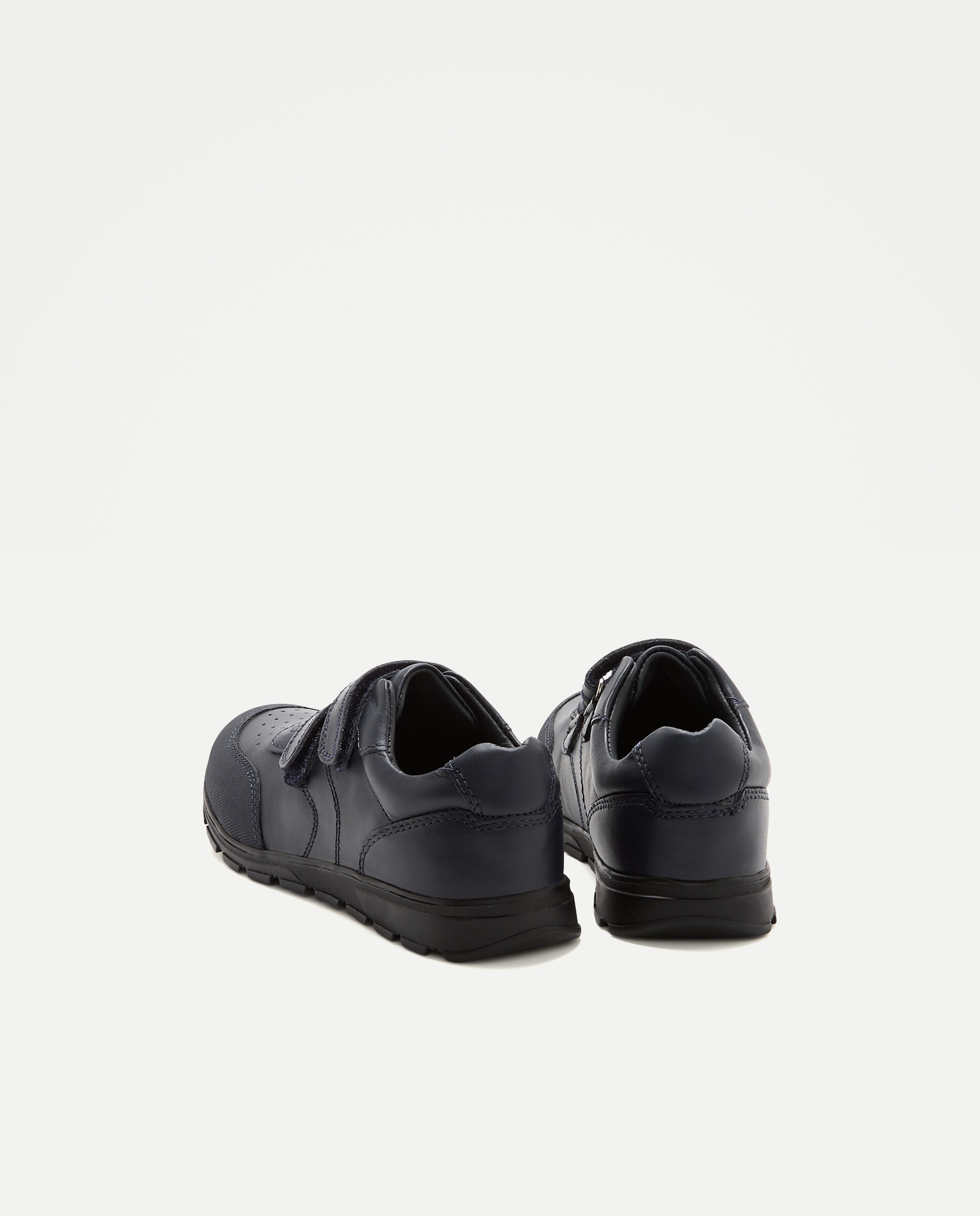 Sapatos Desportivos em Pele com Velcros Kids El Corte Inglés Azul-marinho-3
