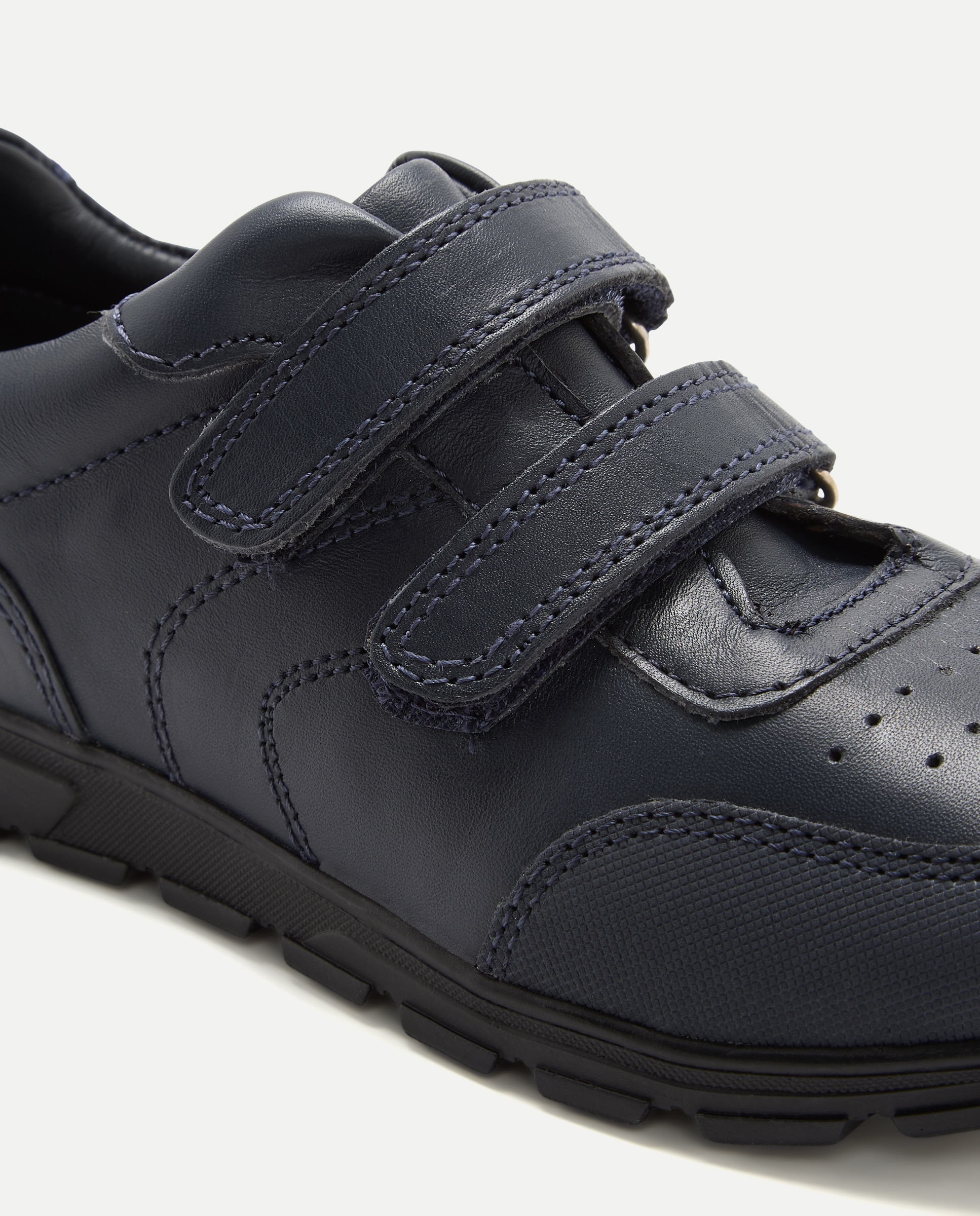 Sapatos Desportivos em Pele com Velcros Kids El Corte Inglés Azul-marinho-5
