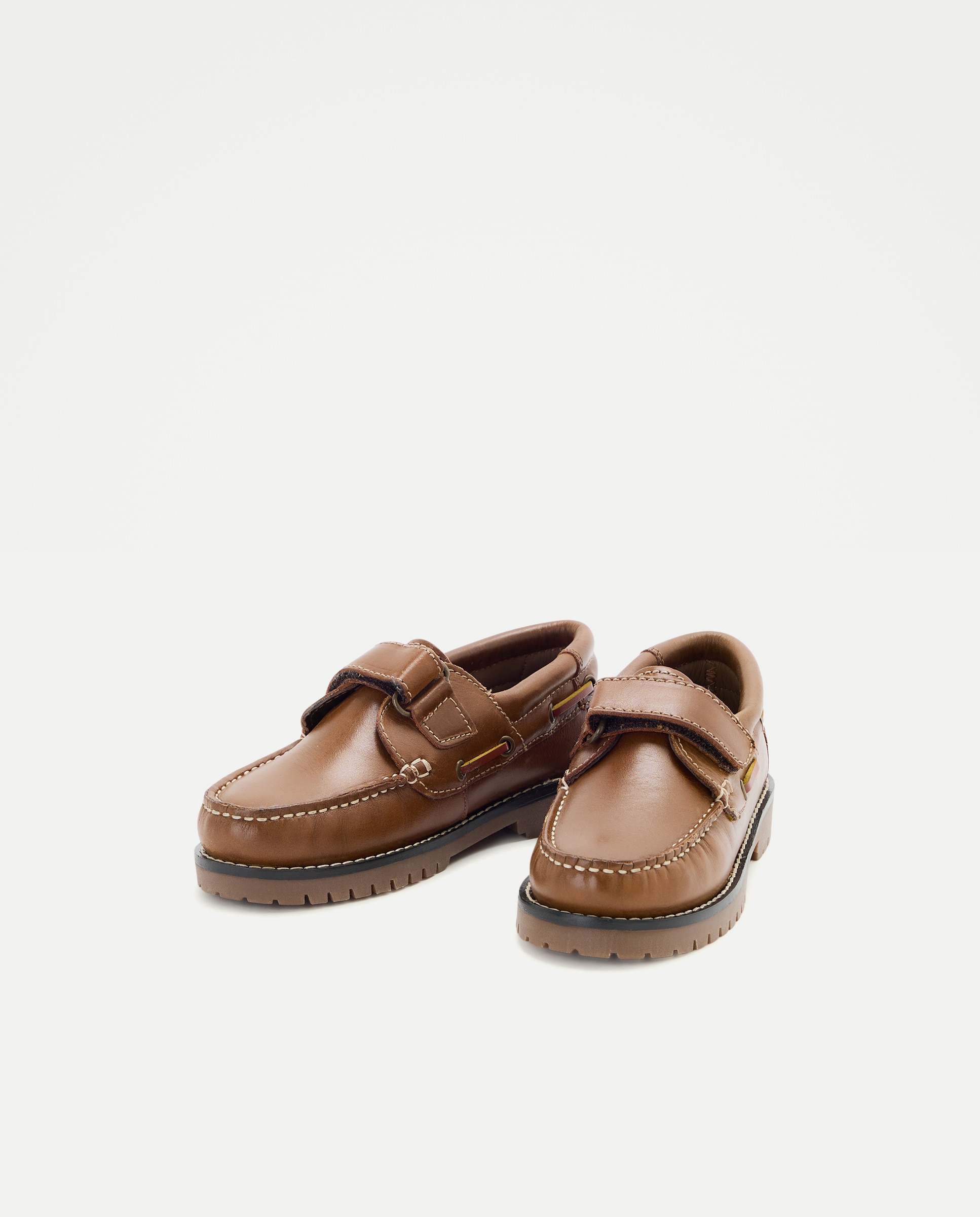 Náuticos de niño con cierre de velcro y realizados en piel - Kids El Corte Inglés - 730 Camel 730 Camel-2